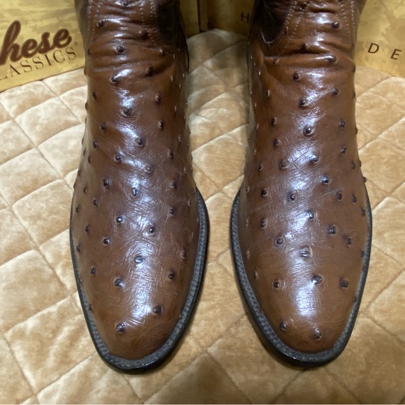 Lucchese Full Quill Ostrich Boots 12D - Picture 4 of 8